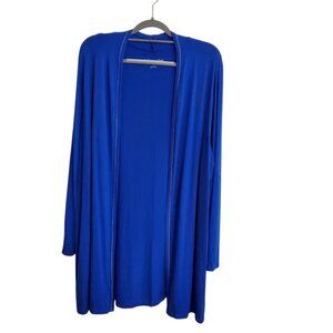 Soft Surroundings Beautiful Royal Blue Open Long Flowy Cardigan 1X